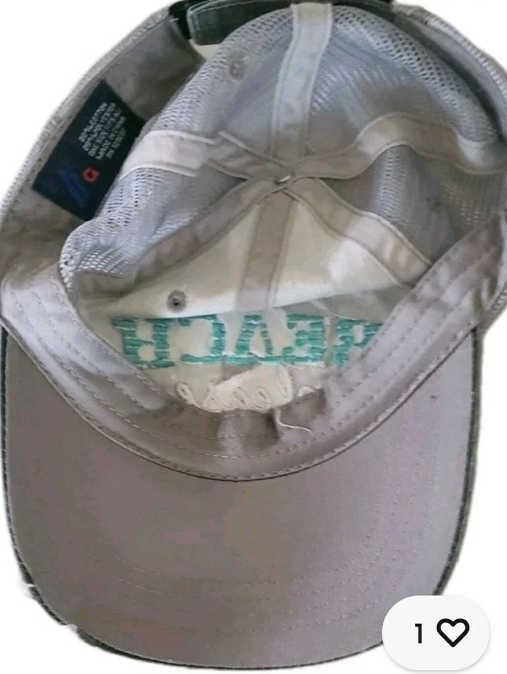 Ag Adriano Goldschmied  'Beach Please' Mesh-Back Cap in Black and Teal. New.